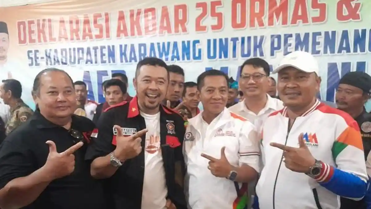 Sebanyak 25 Ormas dan LSM Karawang Dukung Paslon Aep Syaepuloh- Maslani di Pilkada 2024