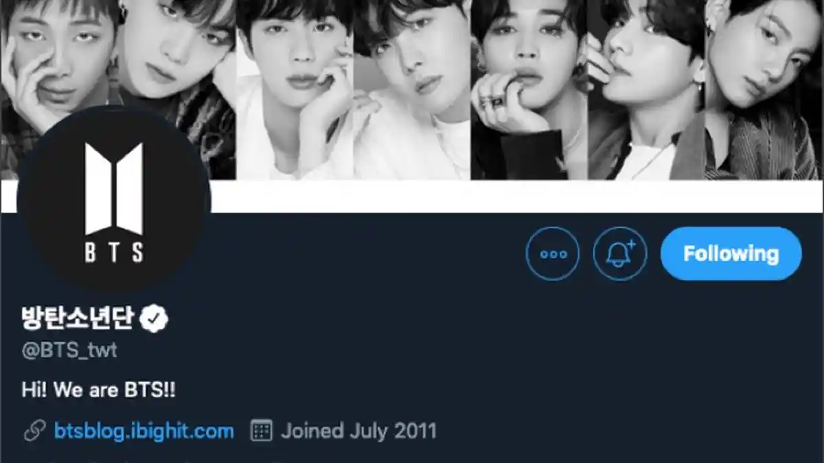 Geser Posisi One Direction, Akun Twitter BTS Jadi yang Terpopuler di Dunia