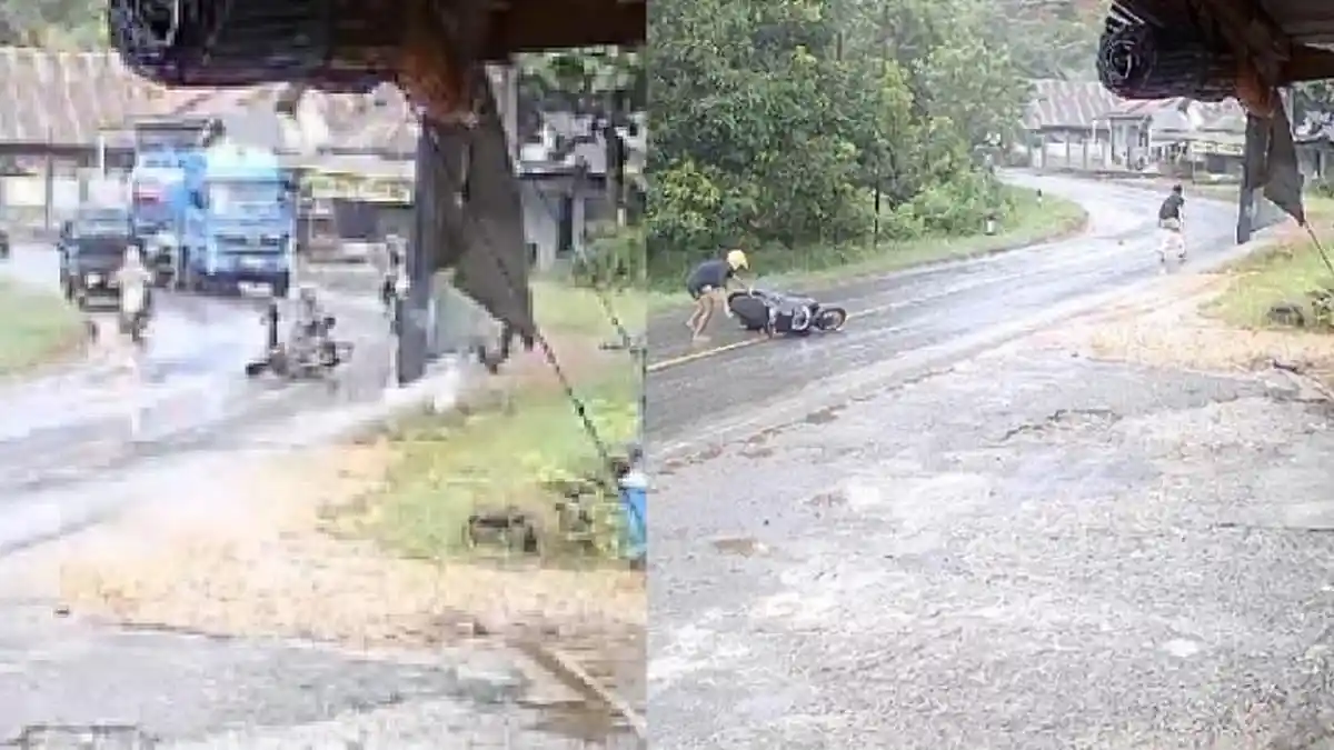 3 Pemotor Kecelakaan Usai Melintas di Pondidaha Konawe, Diduga Jalanan Licin Gegara Tumpahan Solar