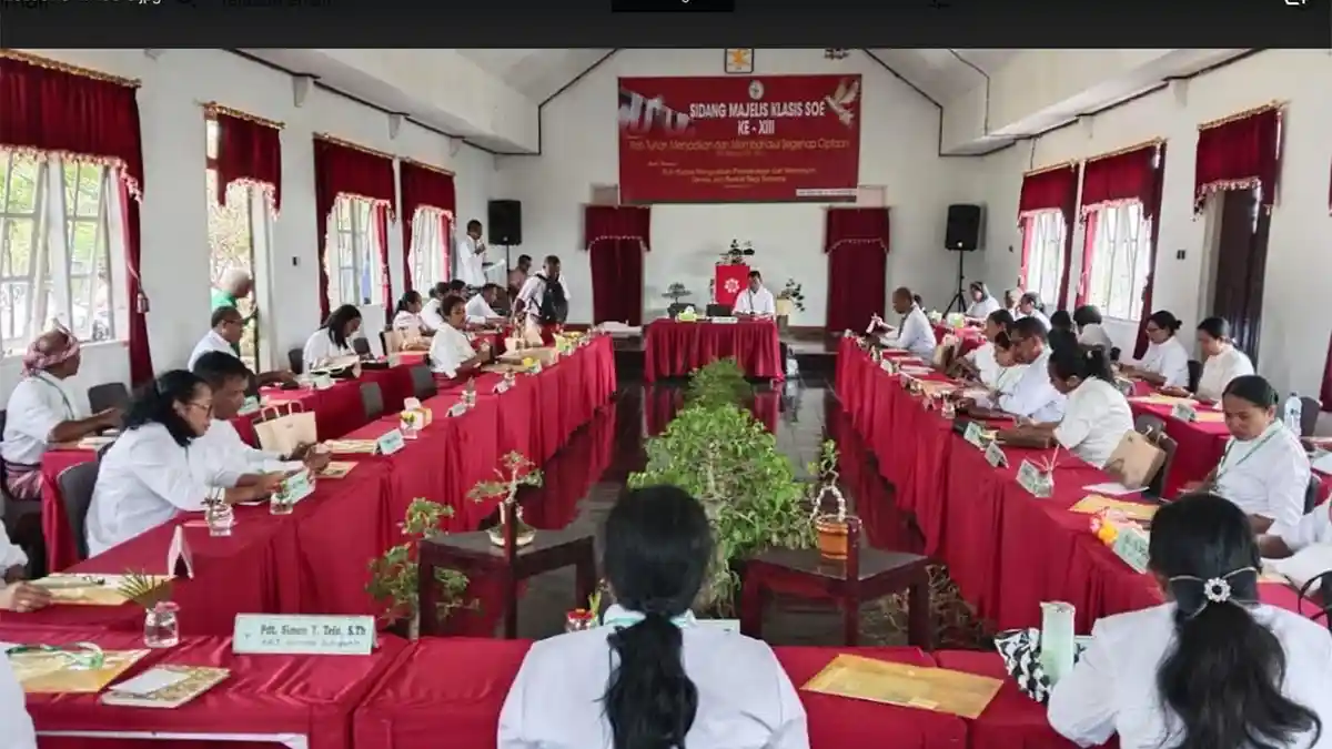 Evaluasi Pelayanan, Sidang Majelis Klasis ke-13 Berlangsung di Jemaat GMIT Petra SoE