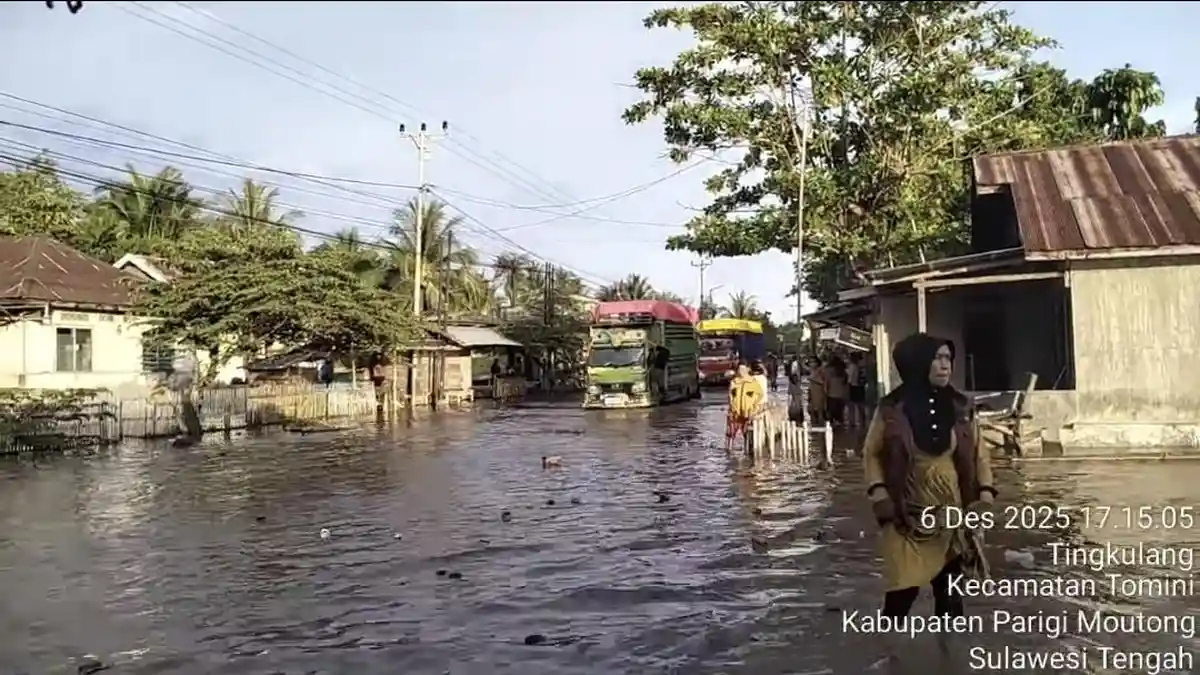 Banjir Rob Terjadi Dua Kali Sebulan di Tomini Parigi Moutong, BPBD Minta Warga Pesisir Waspada