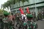 Prajurit Kodam V Brawijaya Peraih Emas AG 2018 disambut Meriah