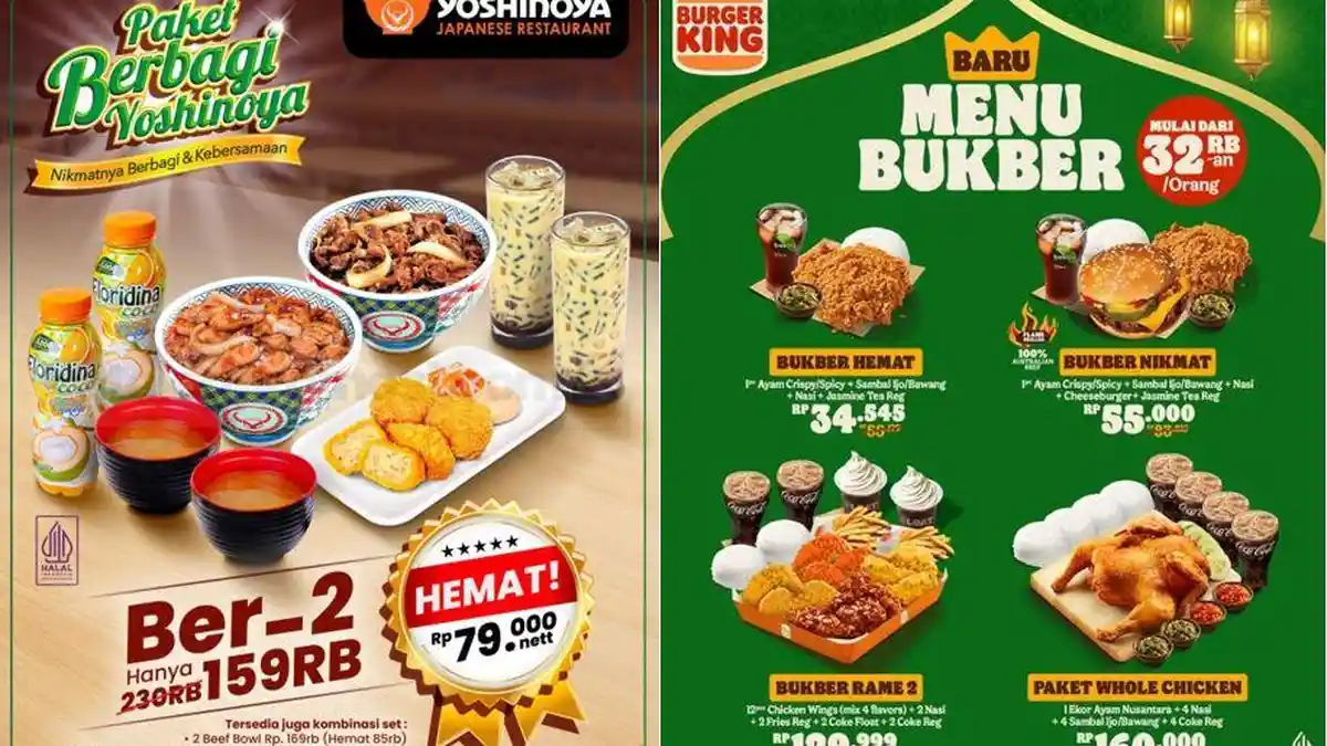 5 Diskon Ramadan 2026 Buka Bersama di Resto Ternama, Ada Promo Burger King Mulai Rp 35 Ribu
