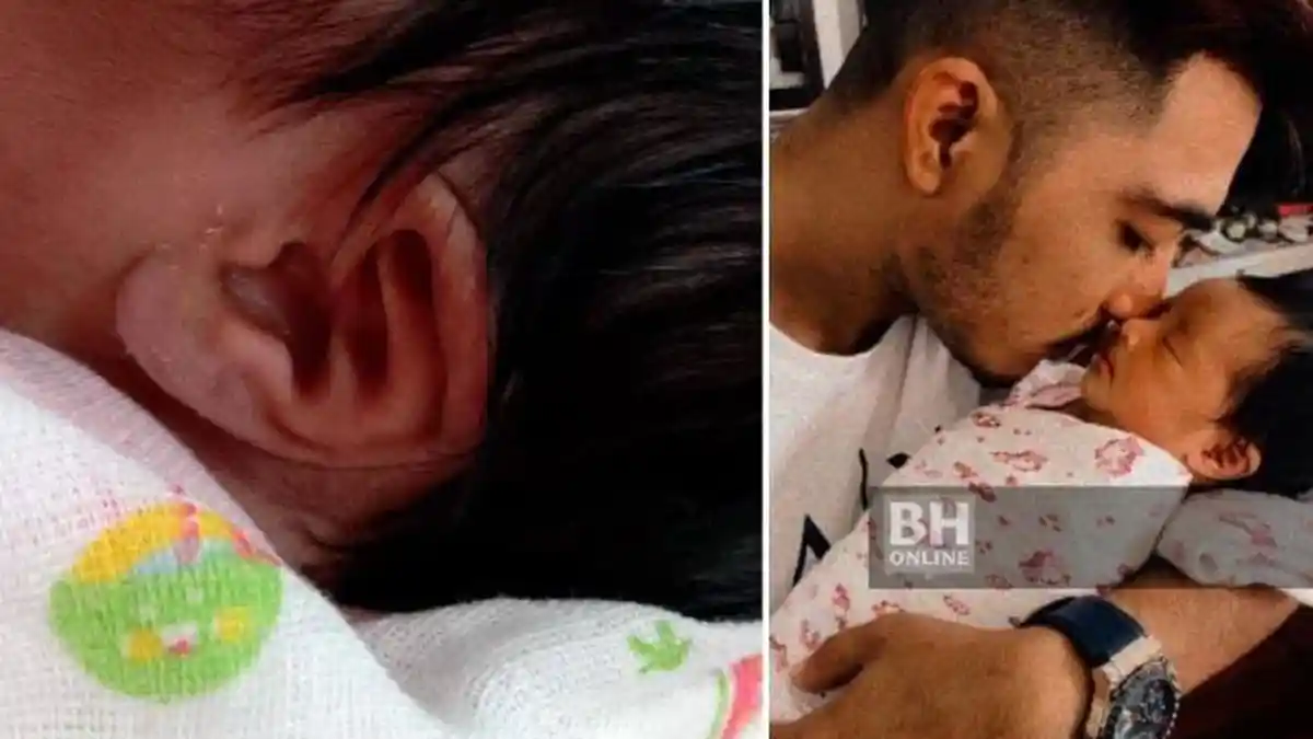Sering Amalkan Surah Yusuf dan Maryam, Bayi dari Pasangan Ini Lahir dengan Telinga Lafaz Allah