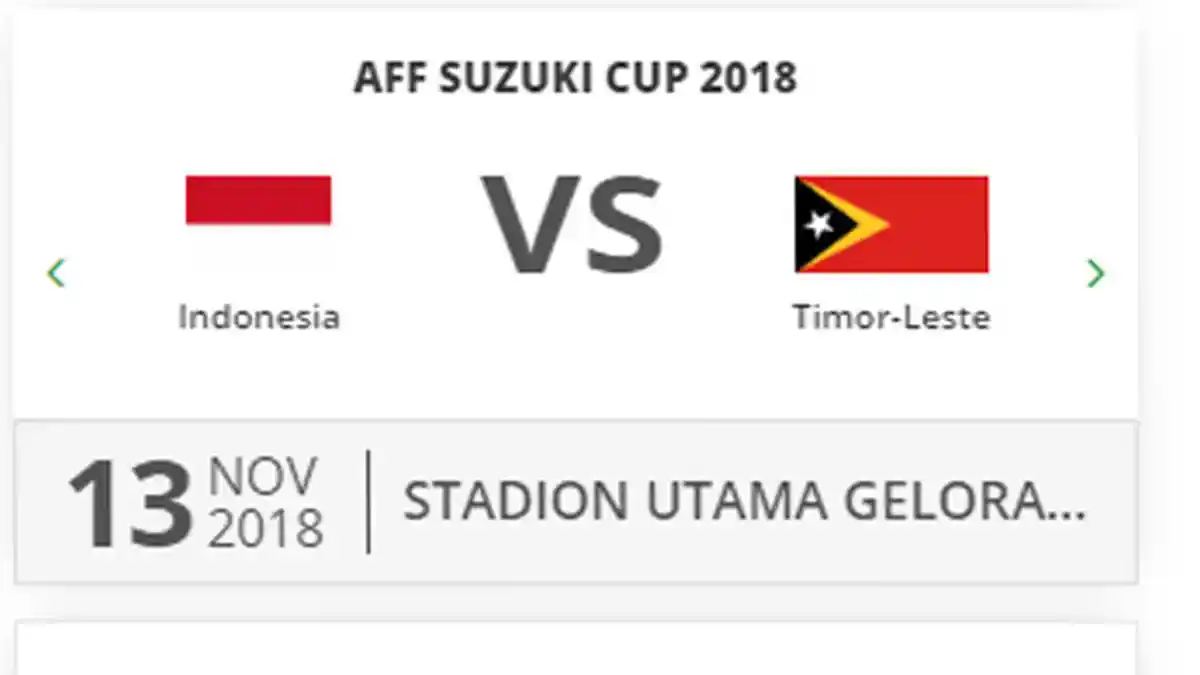 Daftar Harga Tiket Piala AFF 2018, Laga Kandang Timnas Indonesia dari Fase Grup hingga Final