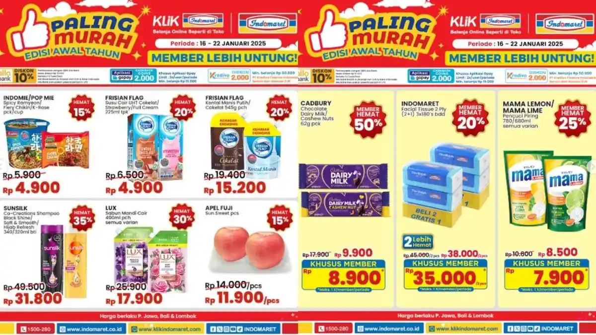 Katalog Promo Indomaret 20 Januari 2025: Cadburry Chocolate Dairy Milk cuma Rp 8.900