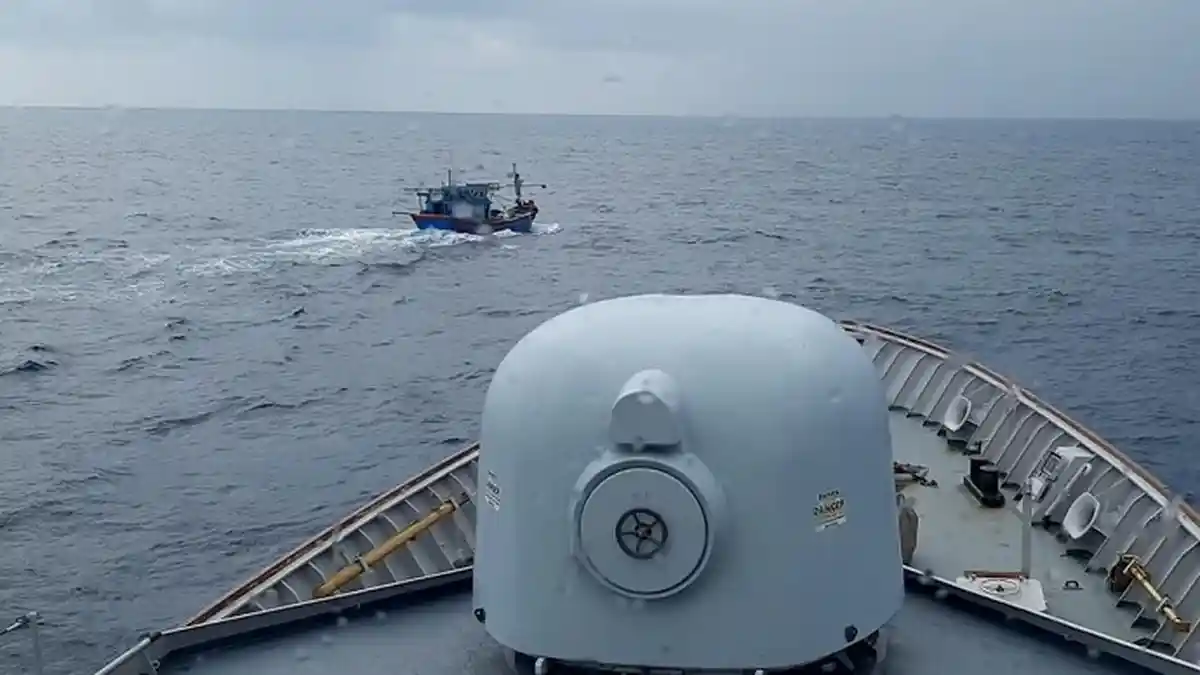 Berusaha Mengelabui Petugas, Kapal Ikan Vietnam di Natuna Utara Kembali Ditangkap