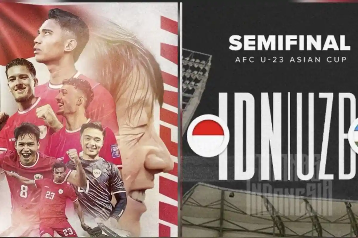 LINK Gratis RCTI Live Streaming Bola Timnas U23 Indonesia vs Uzbekistan Semifinal Asian Cup 2024