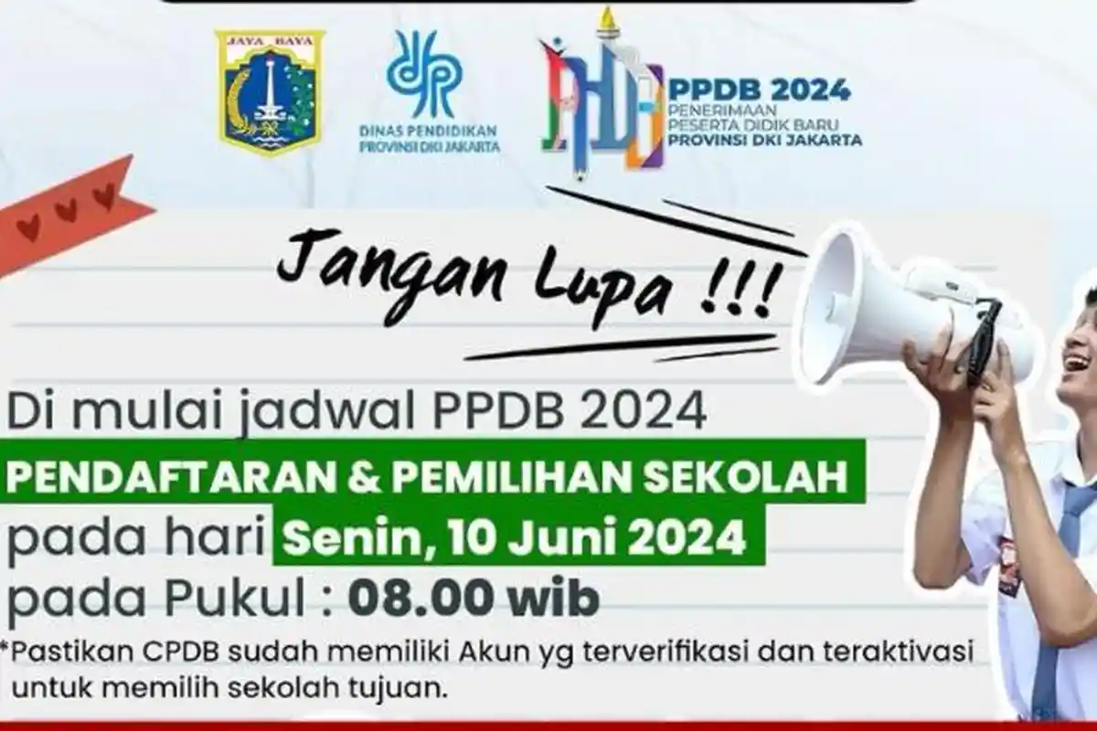 Link Daftar PPDB Bersama Jakarta 2024 Jenjang SMP, SMA, dan SMK Swasta, Pendaftaran Dibuka Hari Ini