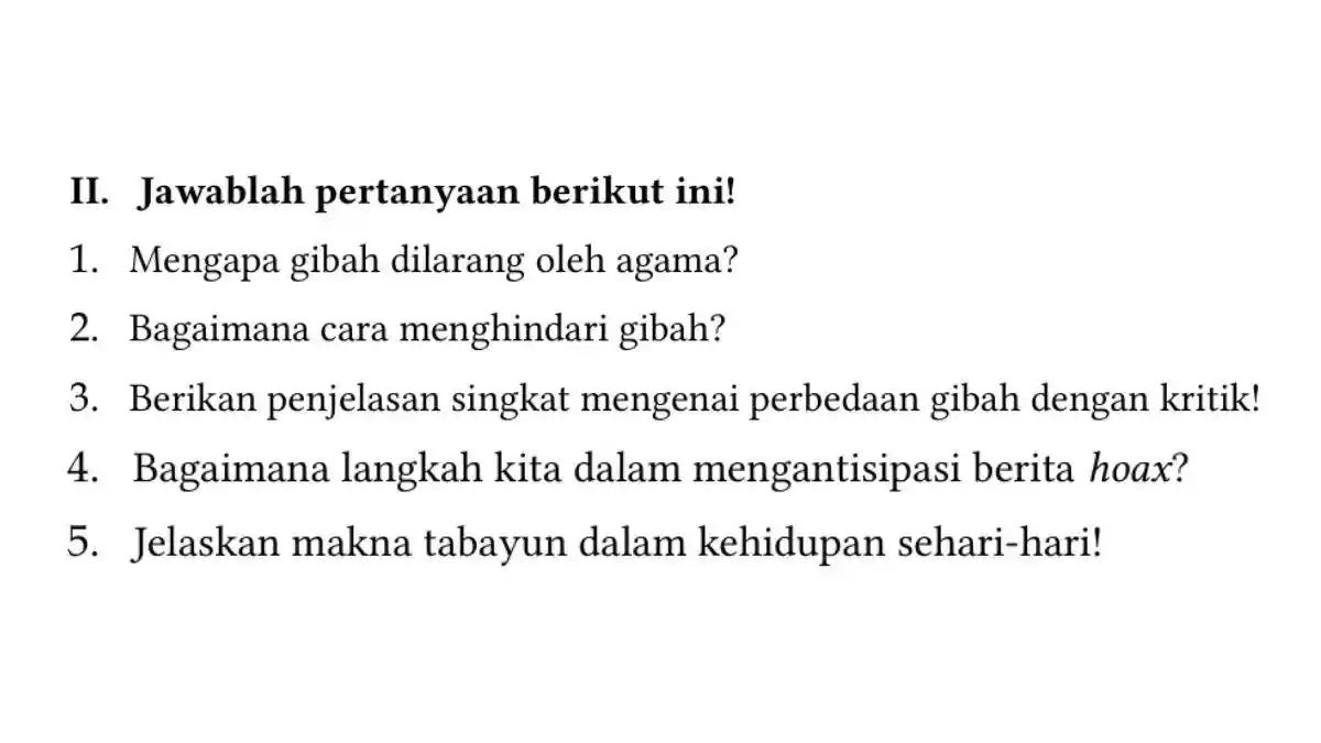 Kunci Jawaban PAI Kelas 7 Halaman 192-193 Kurikulum Merdeka, Bab 8: Rajin Berlatih Esai