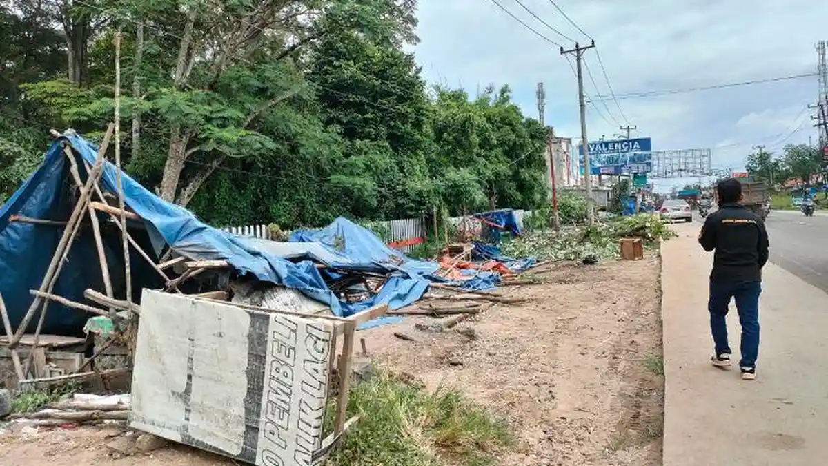 PKL di Depan Unja Mendalo Sudah Diperingatkan Petugas Sejak Agustus