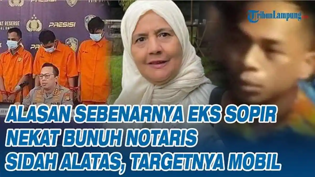 Video Alasan Sebenarnya Eks Sopir Nekat Bunuh Notaris Sidah Alatas, Targetnya Mobil