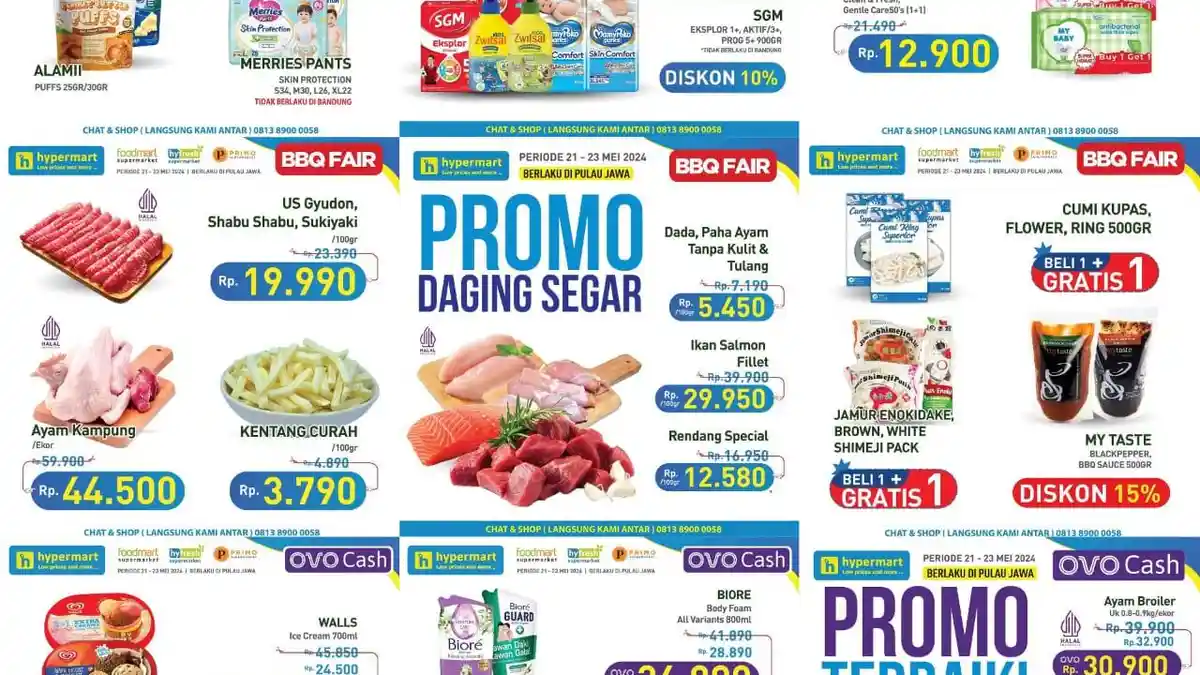 HARGA SPESIAL! Promo Hypermart 21-23 Mei 2024, Attack Jaz1 Rp 14.900, HIT Rp 32.900