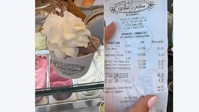 Turis AS Kaget Bayar Rp922 Ribu untuk Dua Gelato di Roma