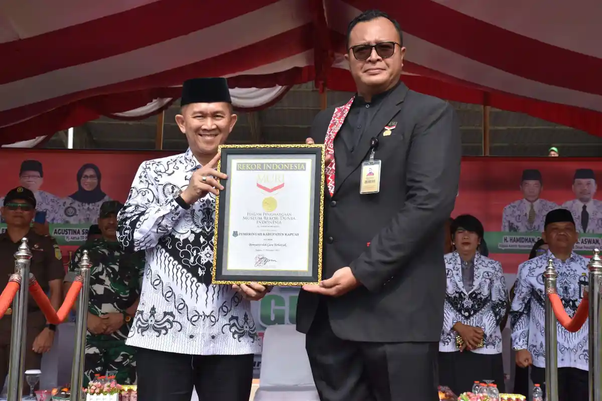 PGRI Kapuas Catatkan Rekor Muri, Diikuti 3578 Guru yang Tersebar di 17 Kecamatan