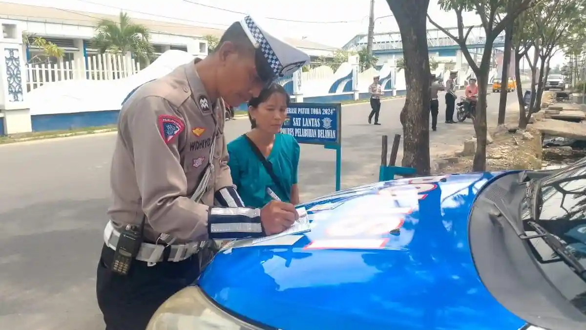 Sepekan Operasi Patuh Toba 2024, Polres Pelabuhan Belawan Tilang 137 Pengendara