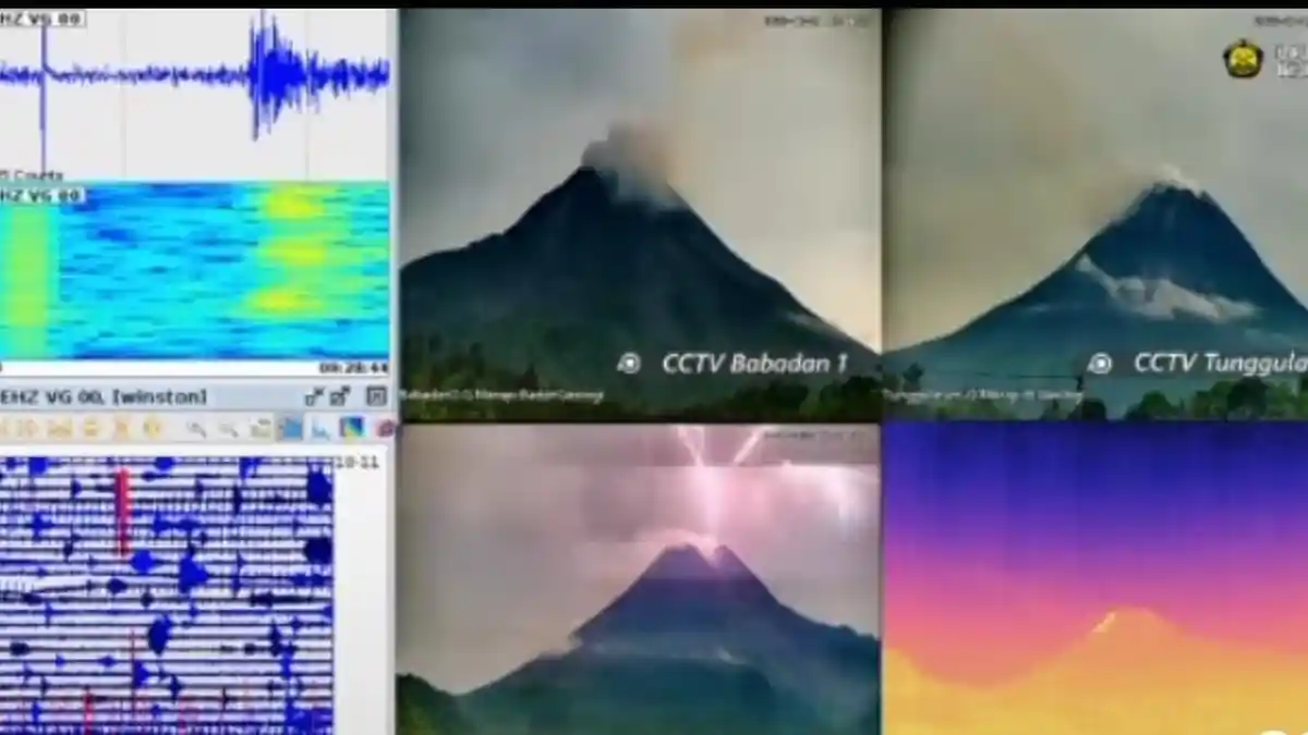BPPTKG Beri Penjelasan Soal Video Kilatan Petir di Puncak Gunung Merapi
