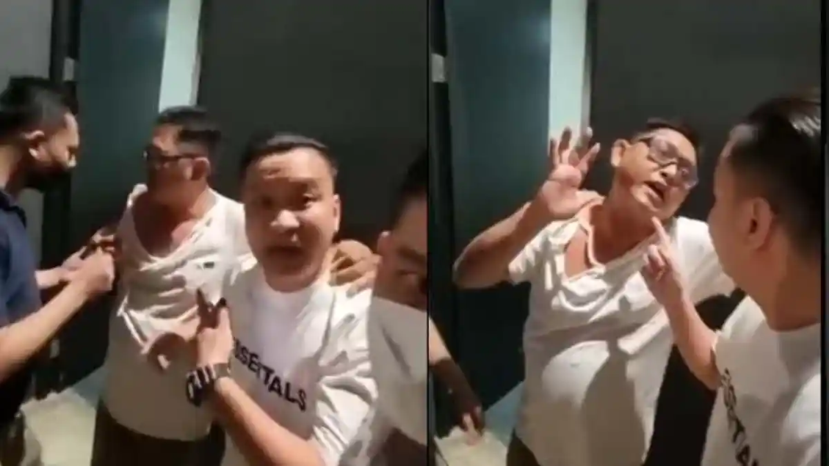 VIRAL Video Lain Arogannya Ivan Sugianto ke Pria Baju Compang Camping: Hey Mau Laporan Polisi Gak?