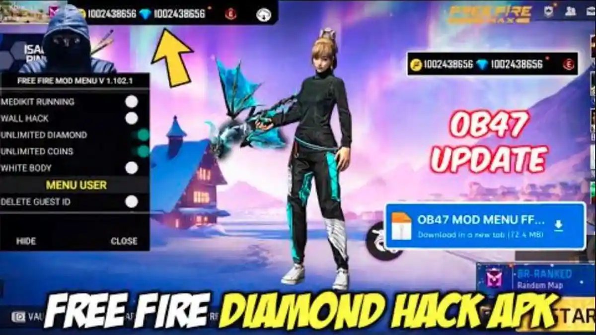 Download Free Fire MOD Spesial Terbaru 2025 Diamond +999999 untuk Semua Player