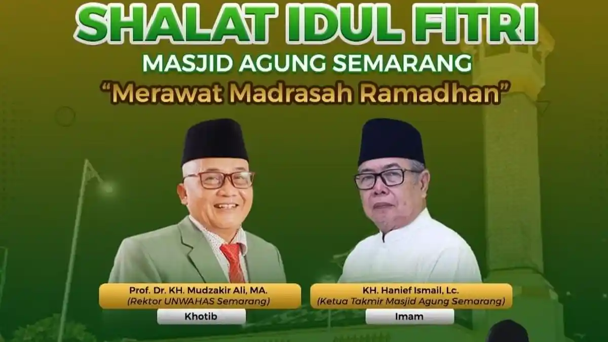 Daftar Nama Imam dan Khatib Salat Idulfitri untuk Warga NU di Kota Semarang