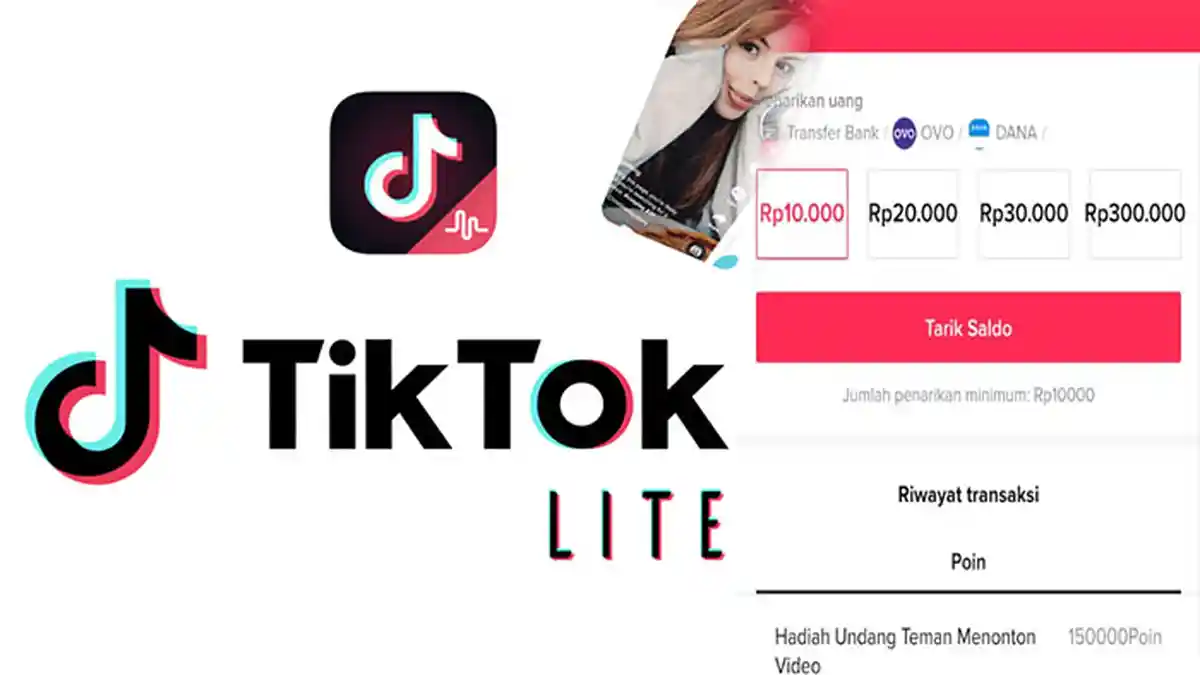 Cara Mendapatkan 300 Ribu Tiap Hari dari Tiktok Lite, Ikuti Event Tiktok Lite Langsung Dapat 1 Juta