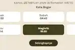 Jadwal Buka Puasa Kamis 26 Februari 2026 untuk Wilayah Kota Bogor, Lengkap dengan Waktu Imsakiyah