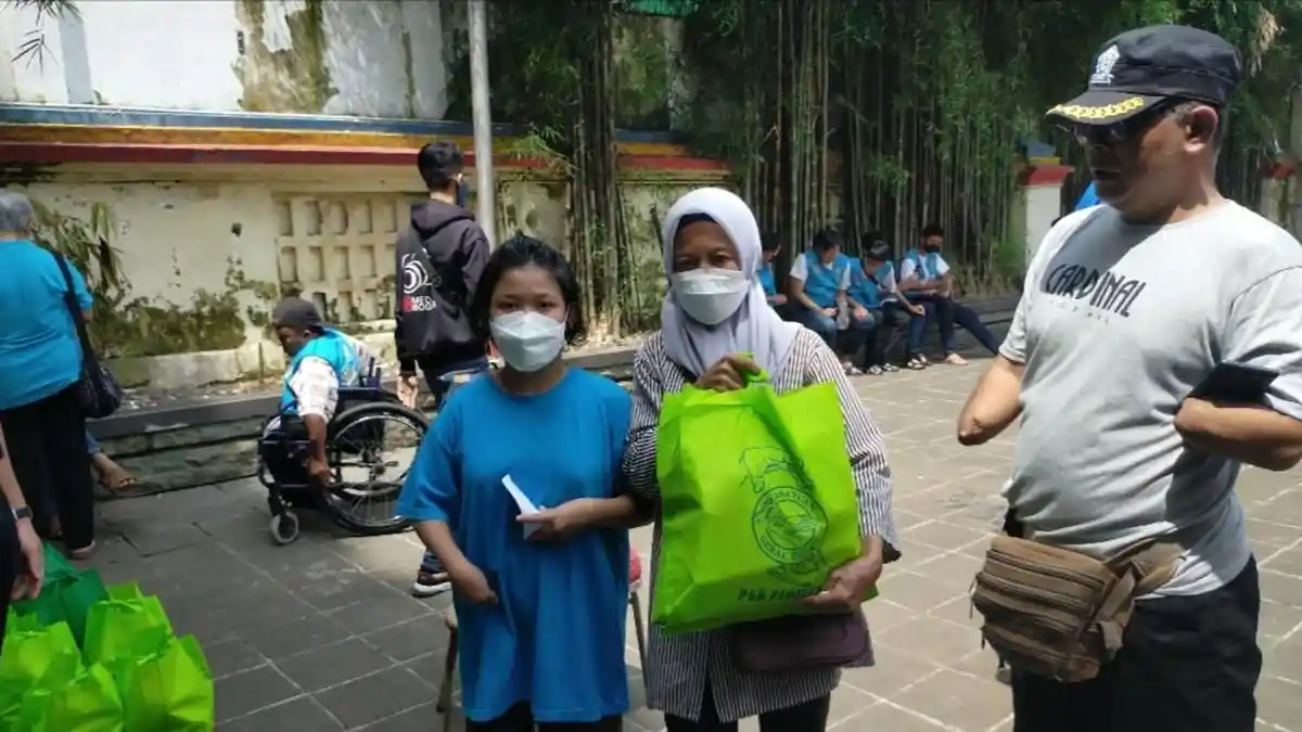 PGB Bangau Putih Salurkan Sembako Kepada Para Difabel di Bulan Ramadhan