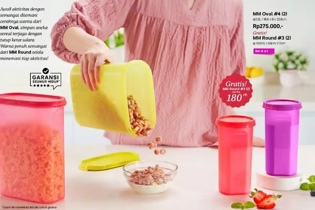 KATALOG Promo Tupperware Terbaru 27-31 Mei 2023 Koleksi Kebutuhan Dapur Diskon, Banyak Bonus