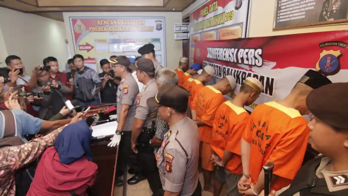 Razia Preman di Pasar Pandansari, Kapolres Balikpapan: Preman Harus Dibasmi
