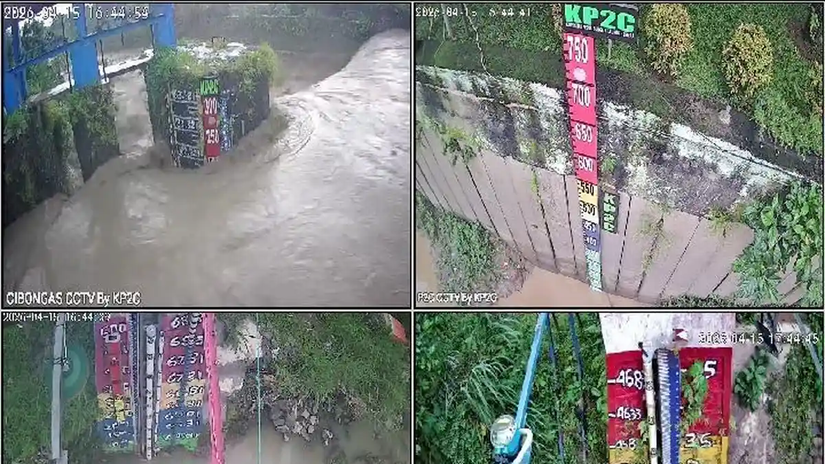 Bogor Sempat Diguyur Hujan, TMA Hulu Sungai Cileungsi dan Cikeas Normal Rabu Malam Ini