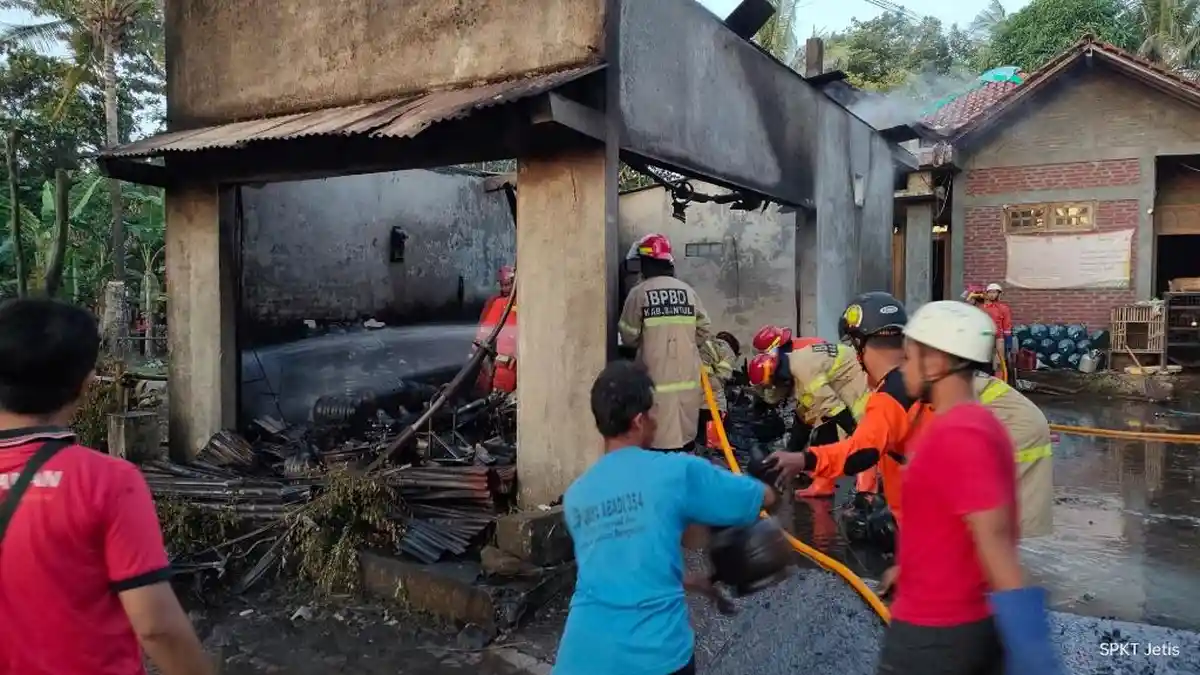 Pangkalan LPG di Bantul Terbakar, Satu Orang Alami Luka Bakar