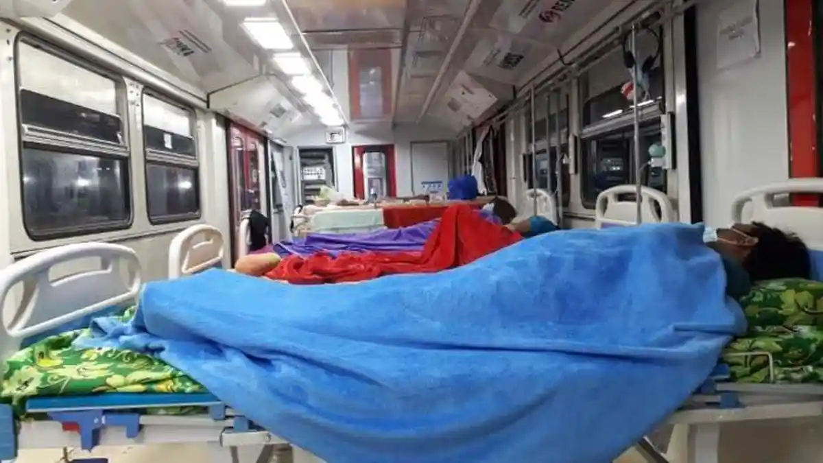 Kereta Api di Madiun Disulap Jadi RS Darurat, 61 Pasien Covid-19 Dirawat di Dalam Gerbong