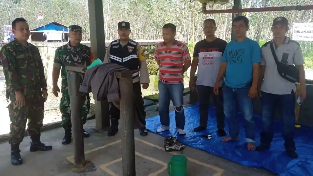 Kelompok Tani dan Pihak PT Bridgestone Dapat Imbauan dari Bhabinkamtibmas Polsek Sipispis