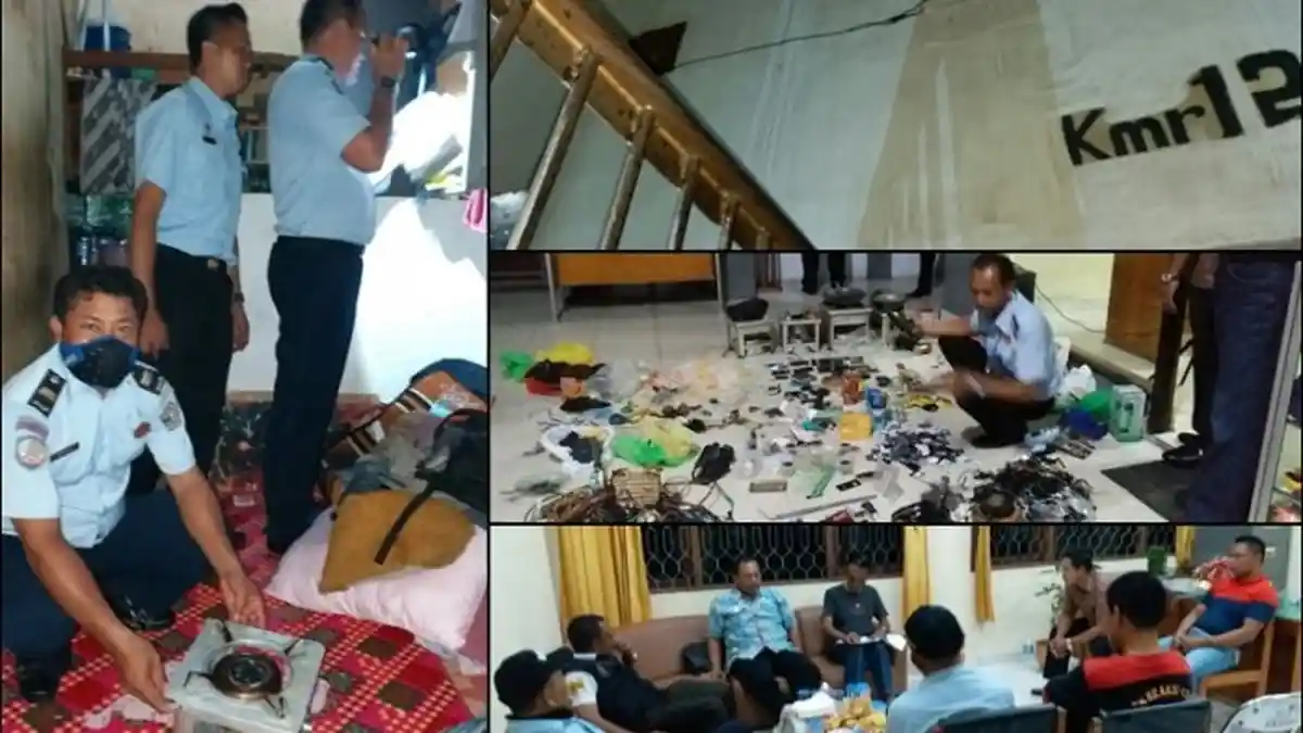 Tim Satgas Kamtib Temukan Ini Saat Razia Tahanan Lapas Palangkaraya