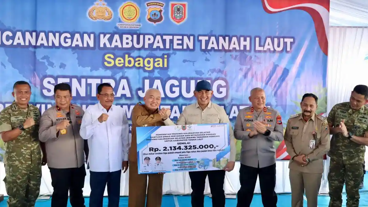 Perkuat Tanahlaut Jadi Sentra Jagung, Pemprov Kalsel Gelontorkan Bantuan Pertanian Rp2,4 M - Banjarmasinpost.co.id