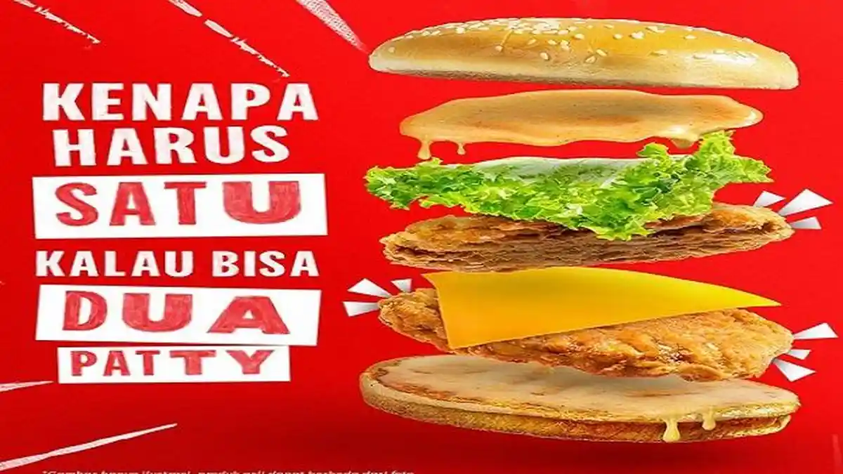 Promo KFC Original Burger di Akhir Juli 2022, Dobel Pattynya Dijamin Puas