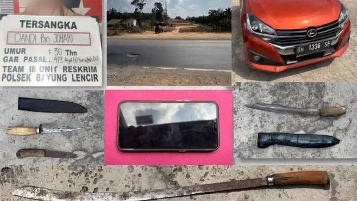 Begal Berparang di Jalur Palembang-Jambi Ditangkap, 2 Pelaku DPO