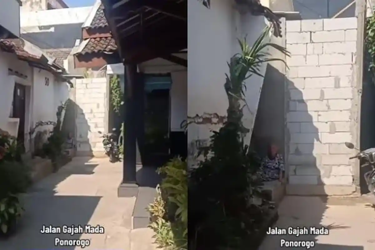 Rumahnya Diludahi dan Istri Ditolak PKK, Viral Pria di Ponorogo Nekat Bangun Tembok di Jalan Warga