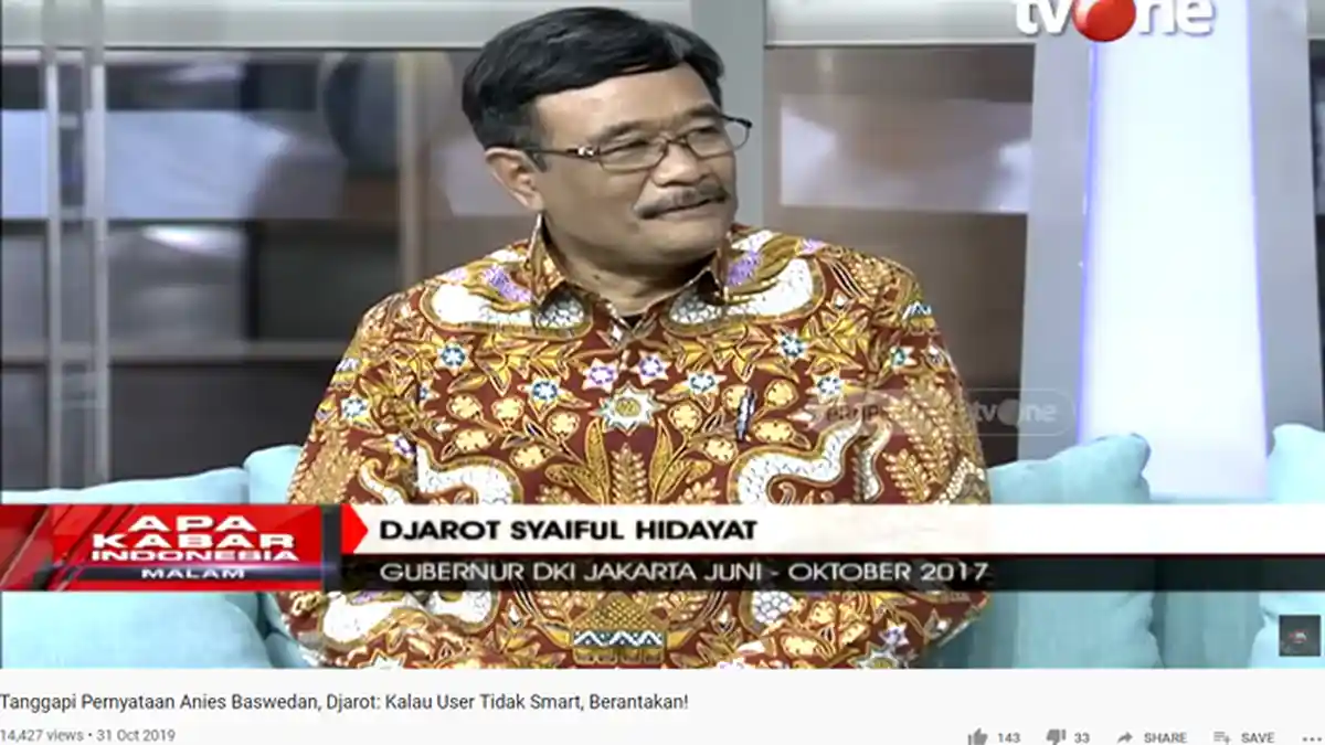 Anies Nilai E-Budgeting Warisan Ahok Tak Smart, Djarot Terkekeh: yang Pakai Tak Pintar Ya Berantakan