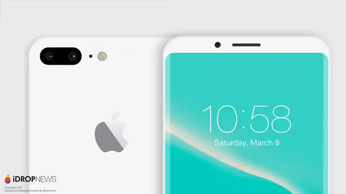 Begini Wujud iPhone 8 Jika Dibekali dengan Layar lengkung dan Juga Tak Menggunakan Tombol Fisik