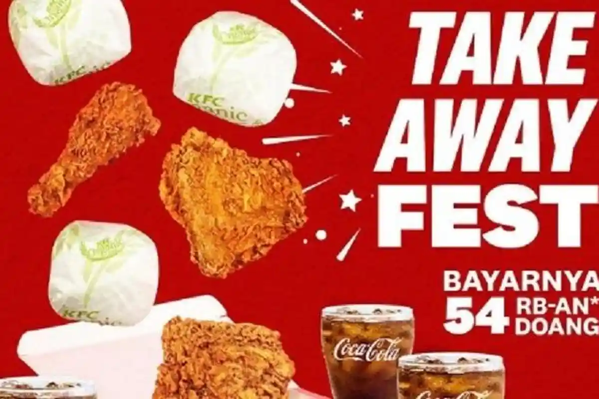 BANYAK DISKON! Promo KFC Agustus 2023, Paket Ayam Goreng + Nasi + Coca-Cola Rp 54 Ribuan