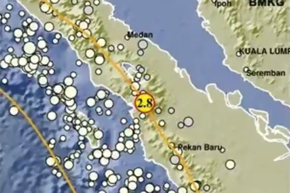 Gempa Terkini di Indonesia Hari Ini, BMKG: Gempa Getarkan Barat Laut Tapanuli Selatan Sumatera Utara