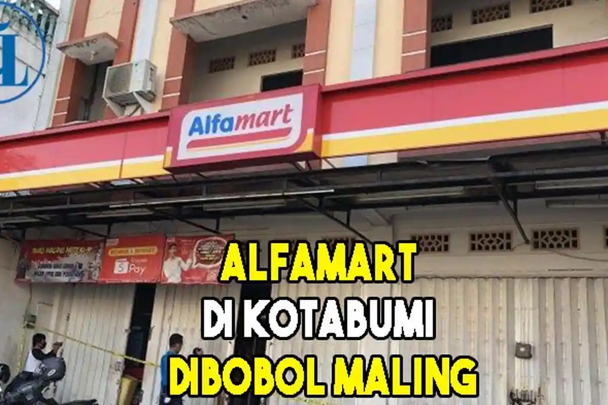 Alfamart di Lampung Utara Dibobol Maling, Dinding Tembok Hancur
