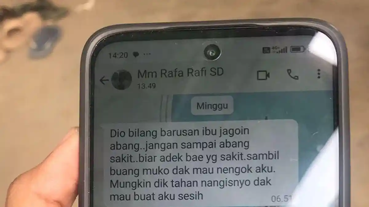 Pesan Haru Terakhir Raffi 'Jangan Sampai Abang Sakit, Biar Adek Saja'