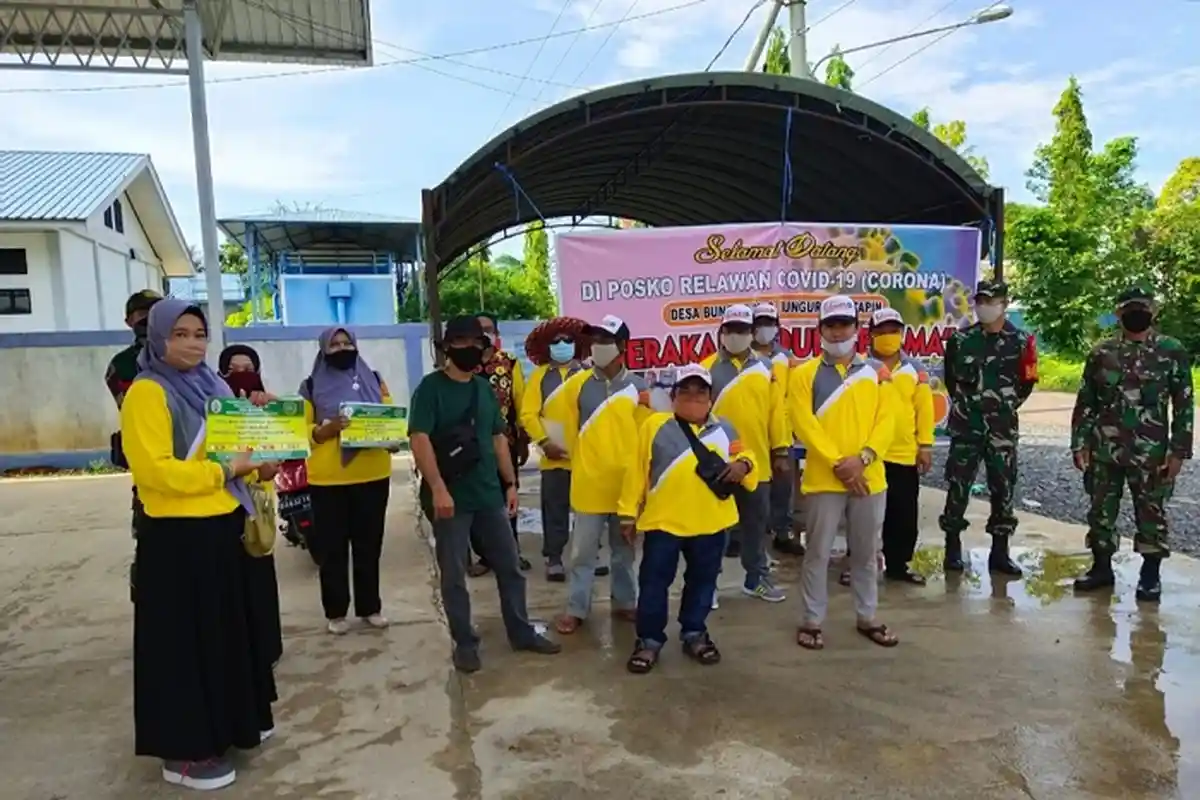Posko PPKM Mikro dan Kampung Tangguh Desa Bungur Tapin Terbentuk, Operasi Yustisi Tetap Digelar