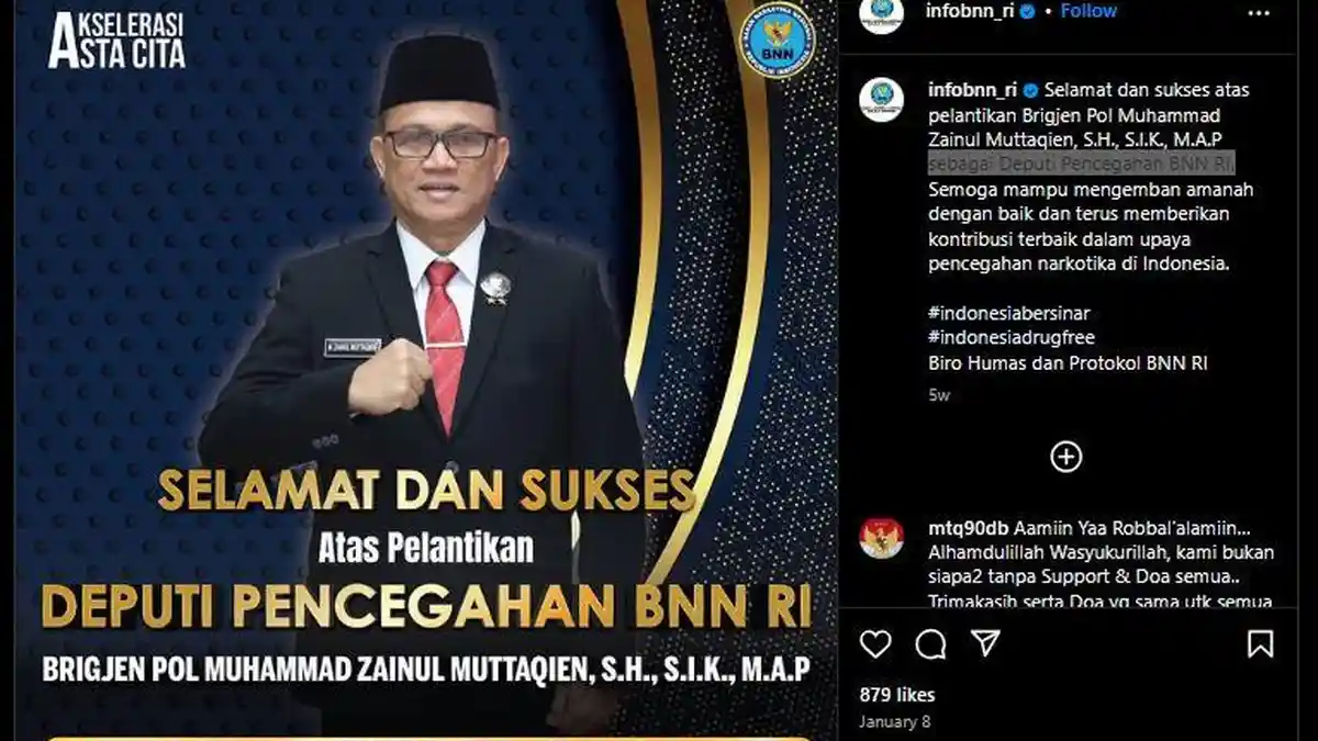 Irjen Pol. Muhammad Zainul Muttaqien, S.H., S.I.K., Map