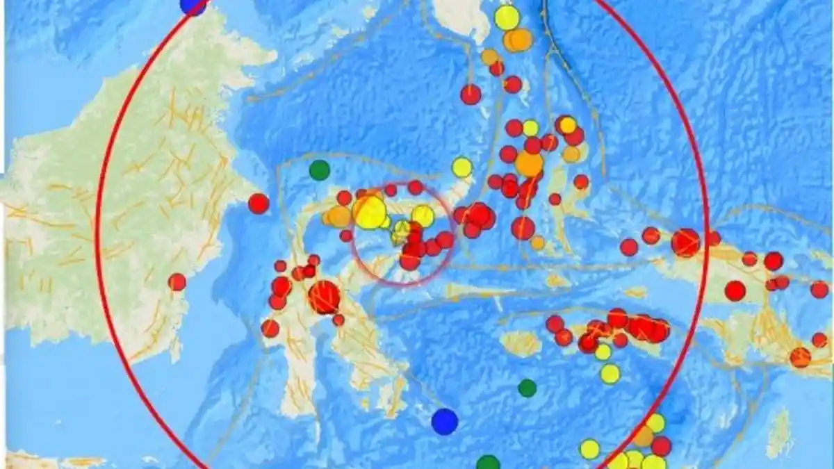 Gempa Bumi Terkini dengan SR 3,7 Menguncang Wilayah Minahasa, Indonesia BMKG: Kedalaman 33Km