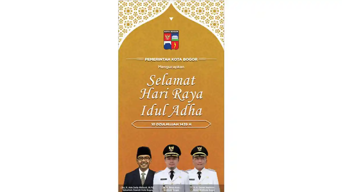 Pemerintah Kota Bogor Ucapkan Selamat Hari Raya Idul Adha