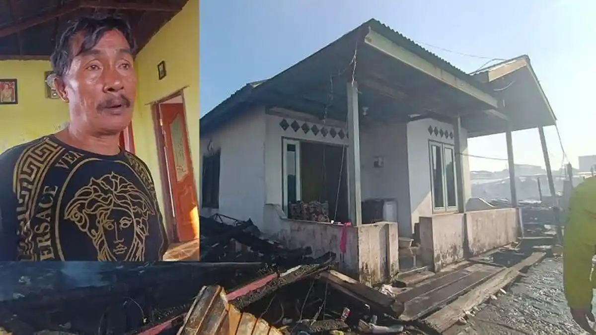 Mukjizat! Rumah Nahir Selamat dari Kobaran Api Kebakaran di Tarakan, Kanan Kiri dan Belakang Ludes