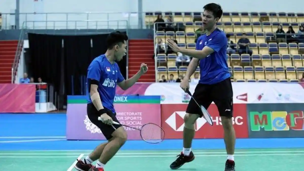 Jadwal Live Streaming Final Hylo Open 2021 Badminton di TVRI, Ganda Putra Indonesia Juara
